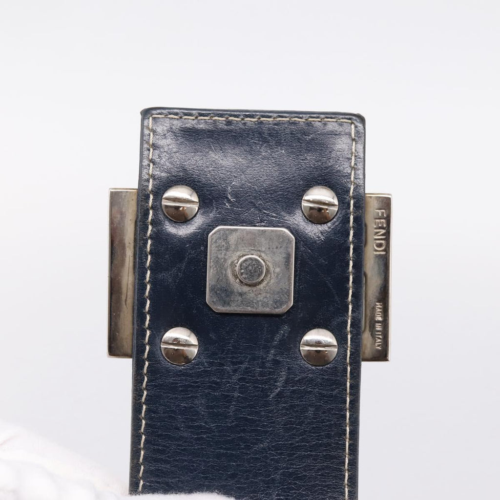 Fendi Zucchino Navy Rectangle Baguette