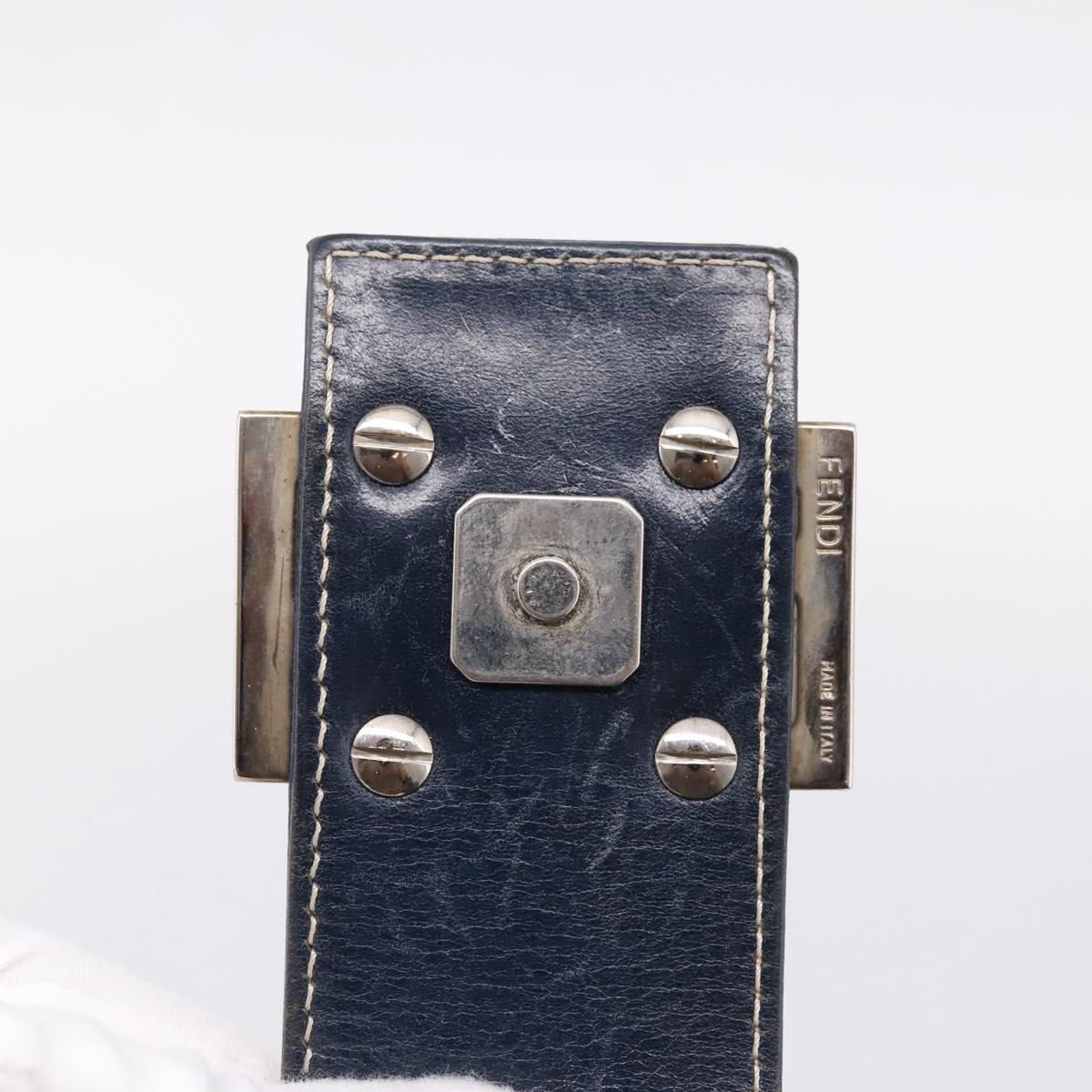 Fendi Zucchino Navy Rectangle Baguette
