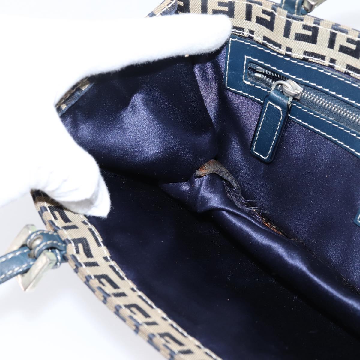 Fendi Zucchino Navy Rectangle Baguette
