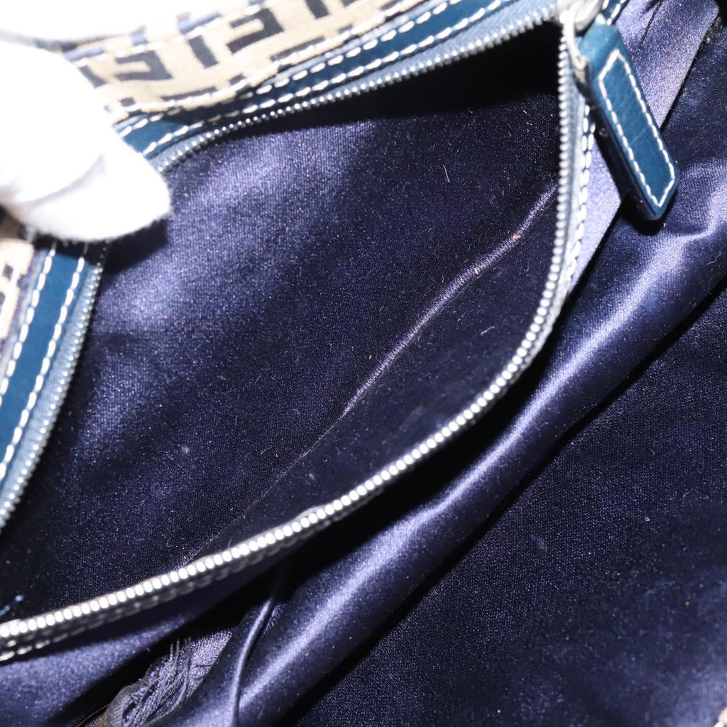 Fendi Zucchino Navy Rectangle Baguette