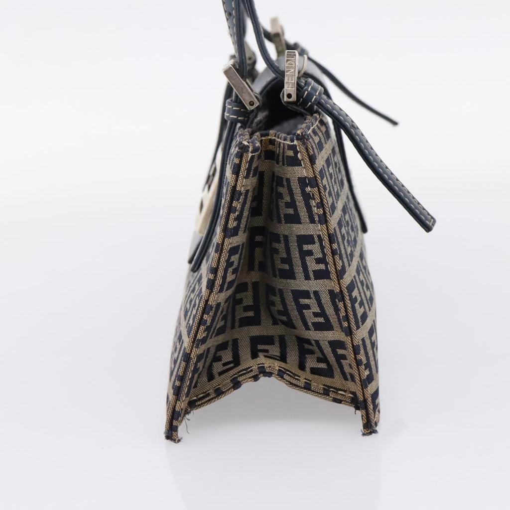 Fendi Zucchino Navy Rectangle Baguette