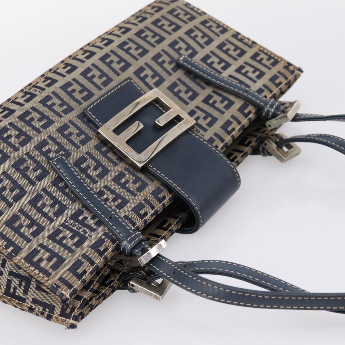 Fendi Zucchino Navy Rectangle Baguette