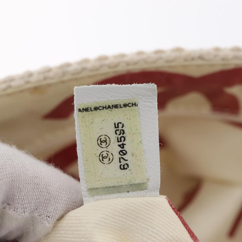 Chanel White Raffia Tote