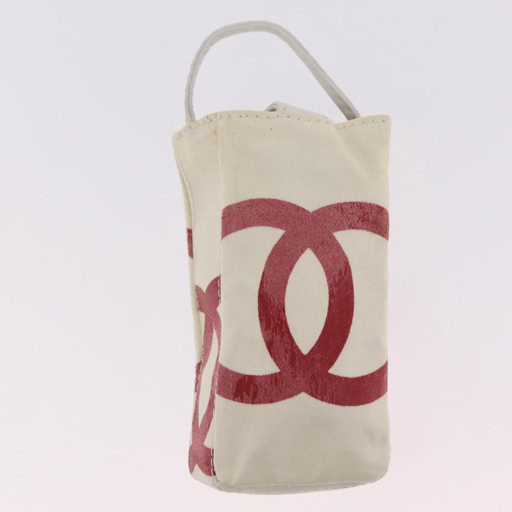 Chanel White Raffia Tote