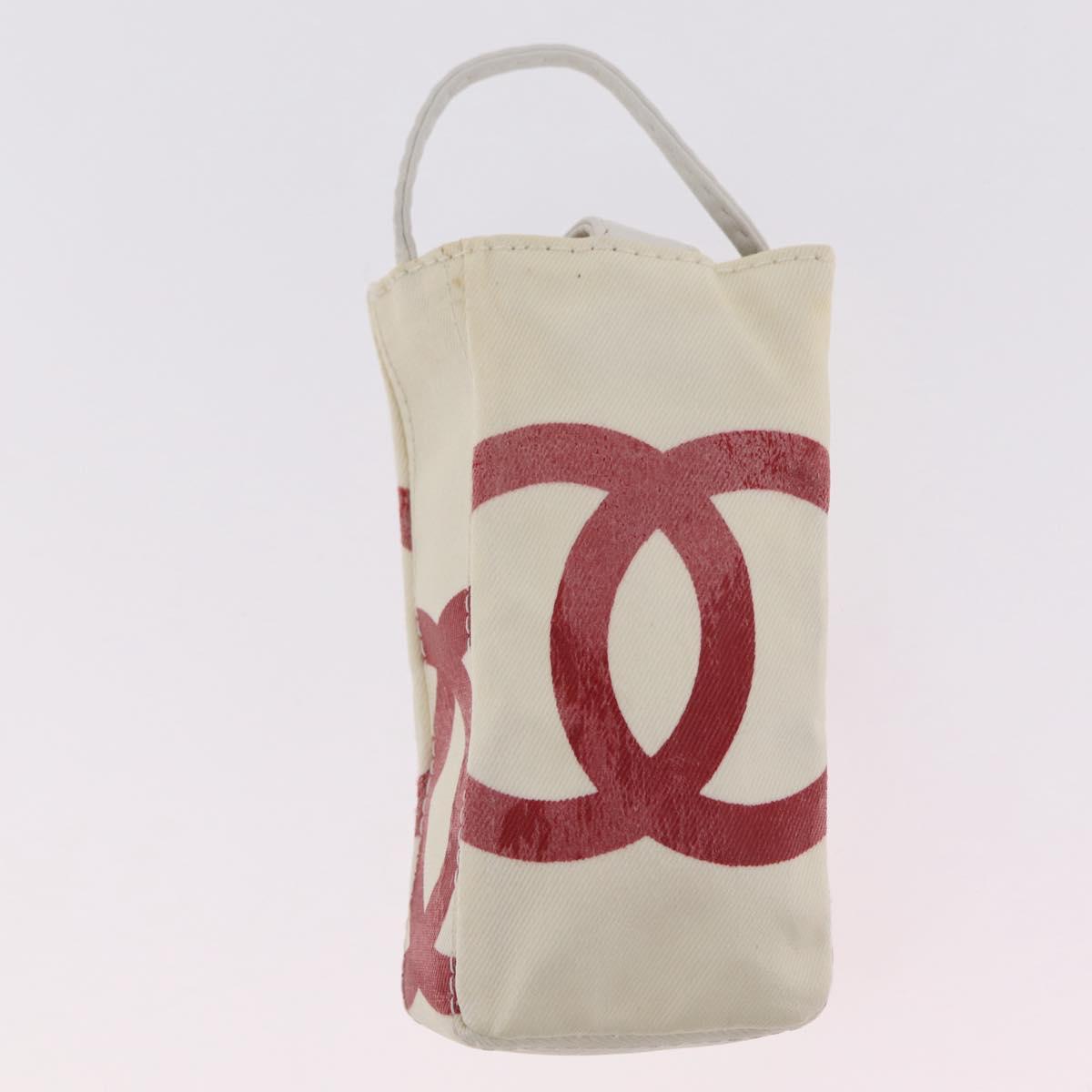 Chanel White Raffia Tote