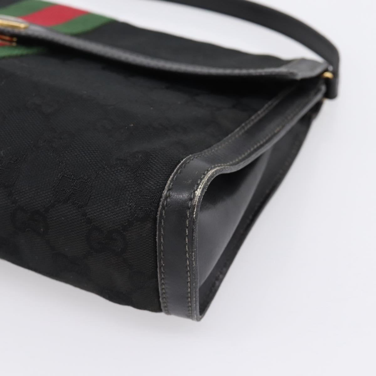 Gucci Black Monogram Sherry Line Crossbody