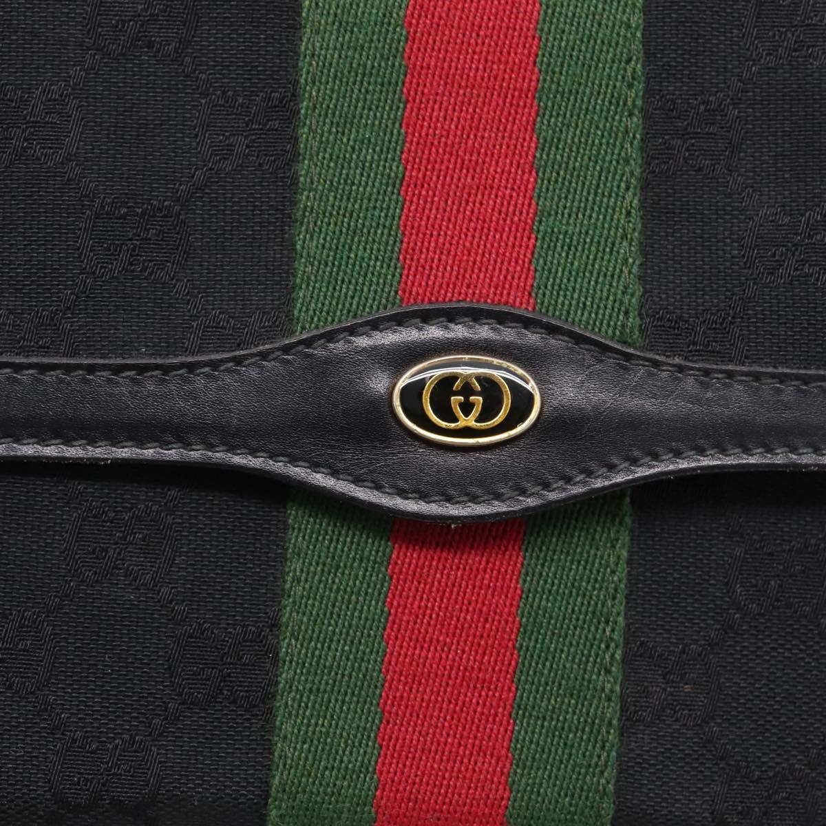 Gucci Black Monogram Sherry Line Crossbody