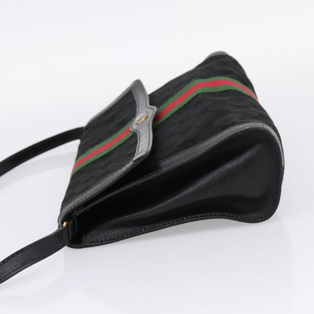 Gucci Black Monogram Sherry Line Crossbody