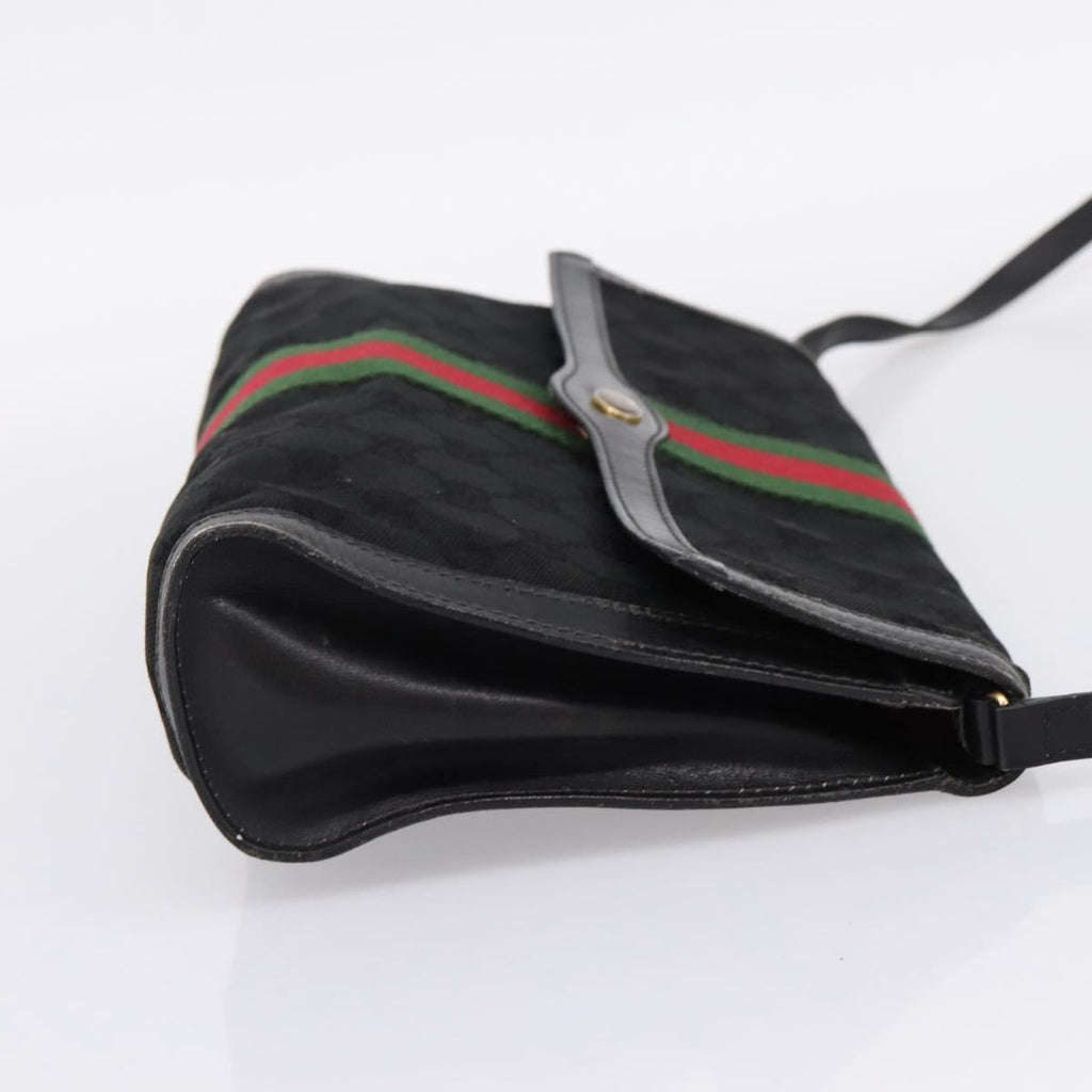 Gucci Black Monogram Sherry Line Crossbody