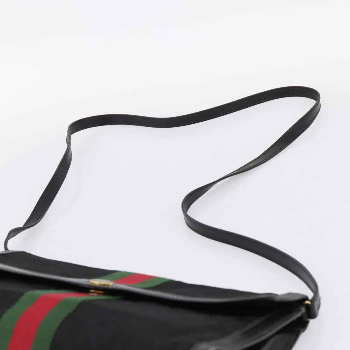 Gucci Black Monogram Sherry Line Crossbody
