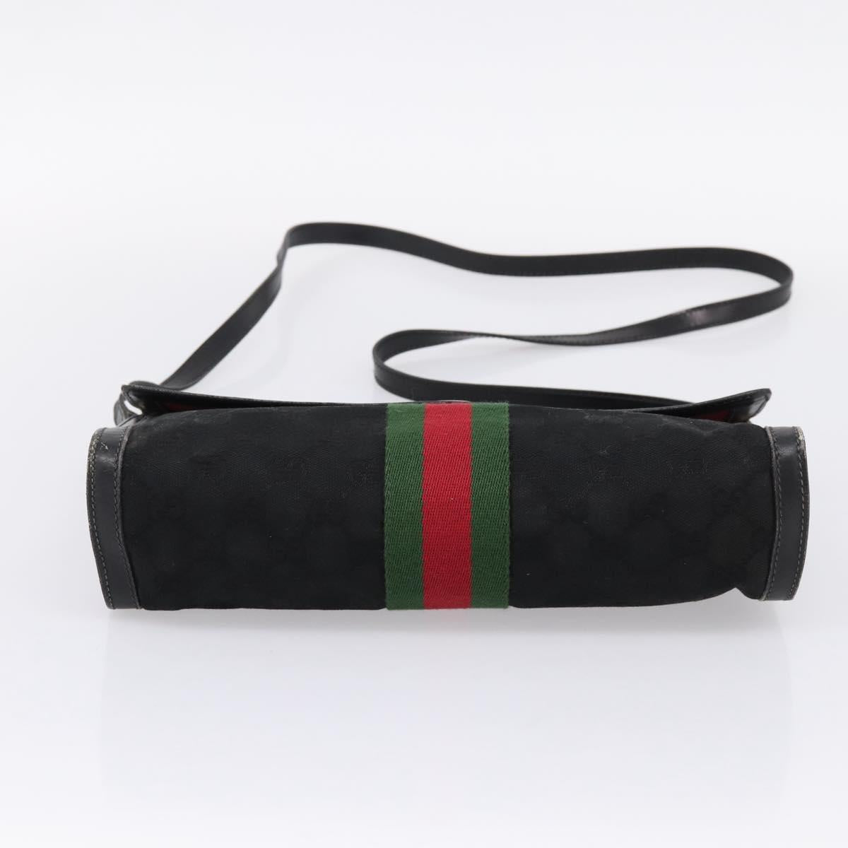 Gucci Black Monogram Sherry Line Crossbody