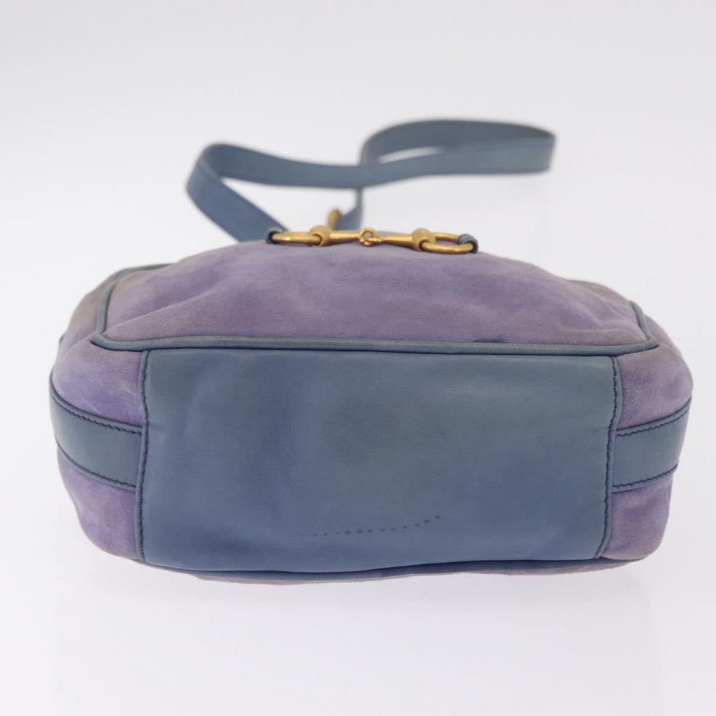Gucci Purple Suede Horsebit Crossbody