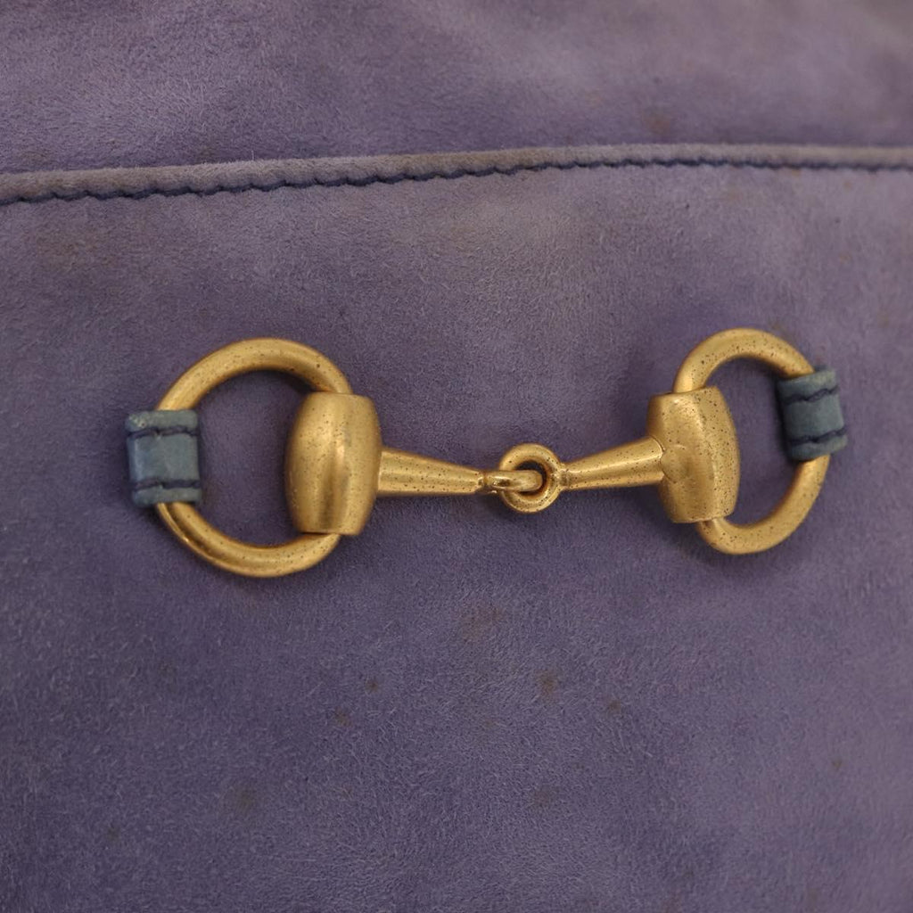Gucci Purple Suede Horsebit Crossbody