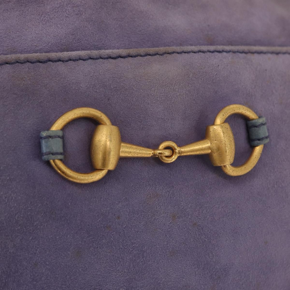 Gucci Purple Suede Horsebit Crossbody