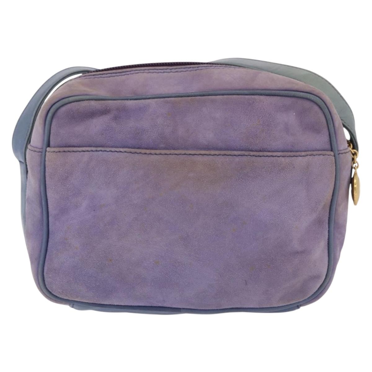 Gucci Purple Suede Horsebit Crossbody