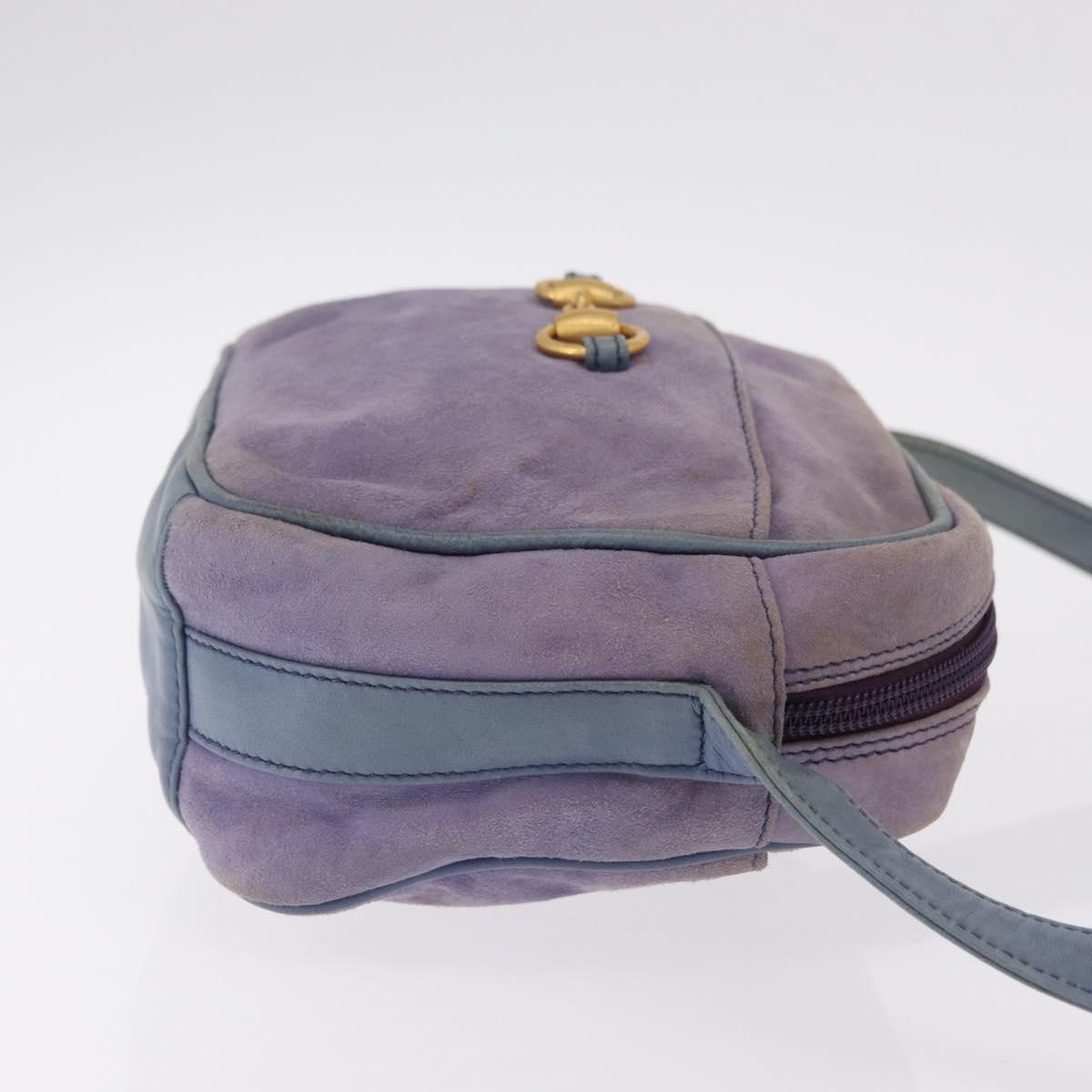 Gucci Purple Suede Horsebit Crossbody