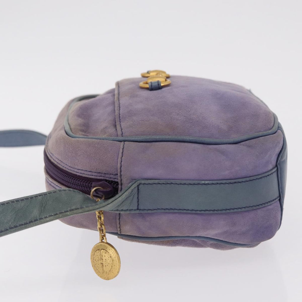 Gucci Purple Suede Horsebit Crossbody