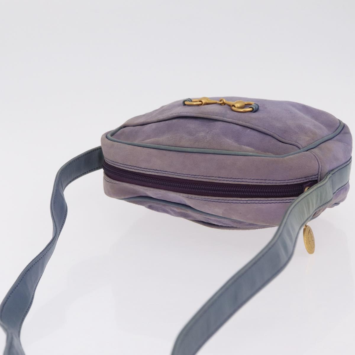 Gucci Purple Suede Horsebit Crossbody