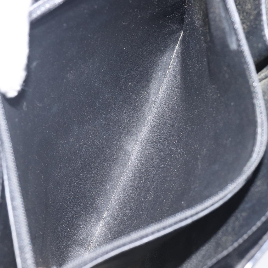 Chanel Black Patent Embossed Logo Tote