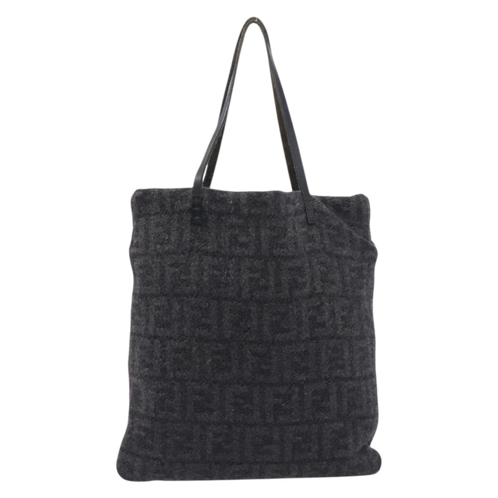 Fendi Grey Zucca Cashmere Tote