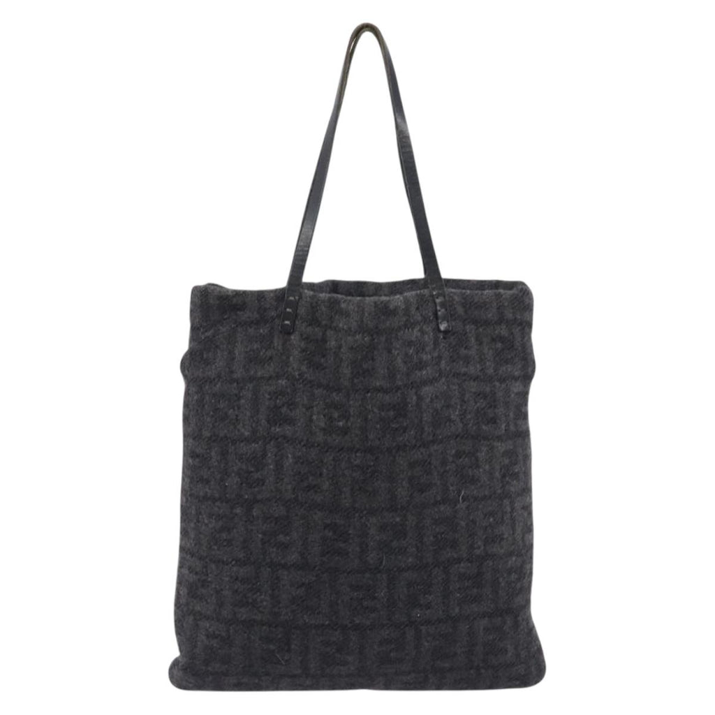 Fendi Grey Zucca Cashmere Tote