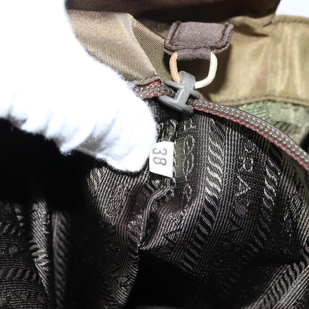 Prada Brown and Gold Strap Shoulder Bag