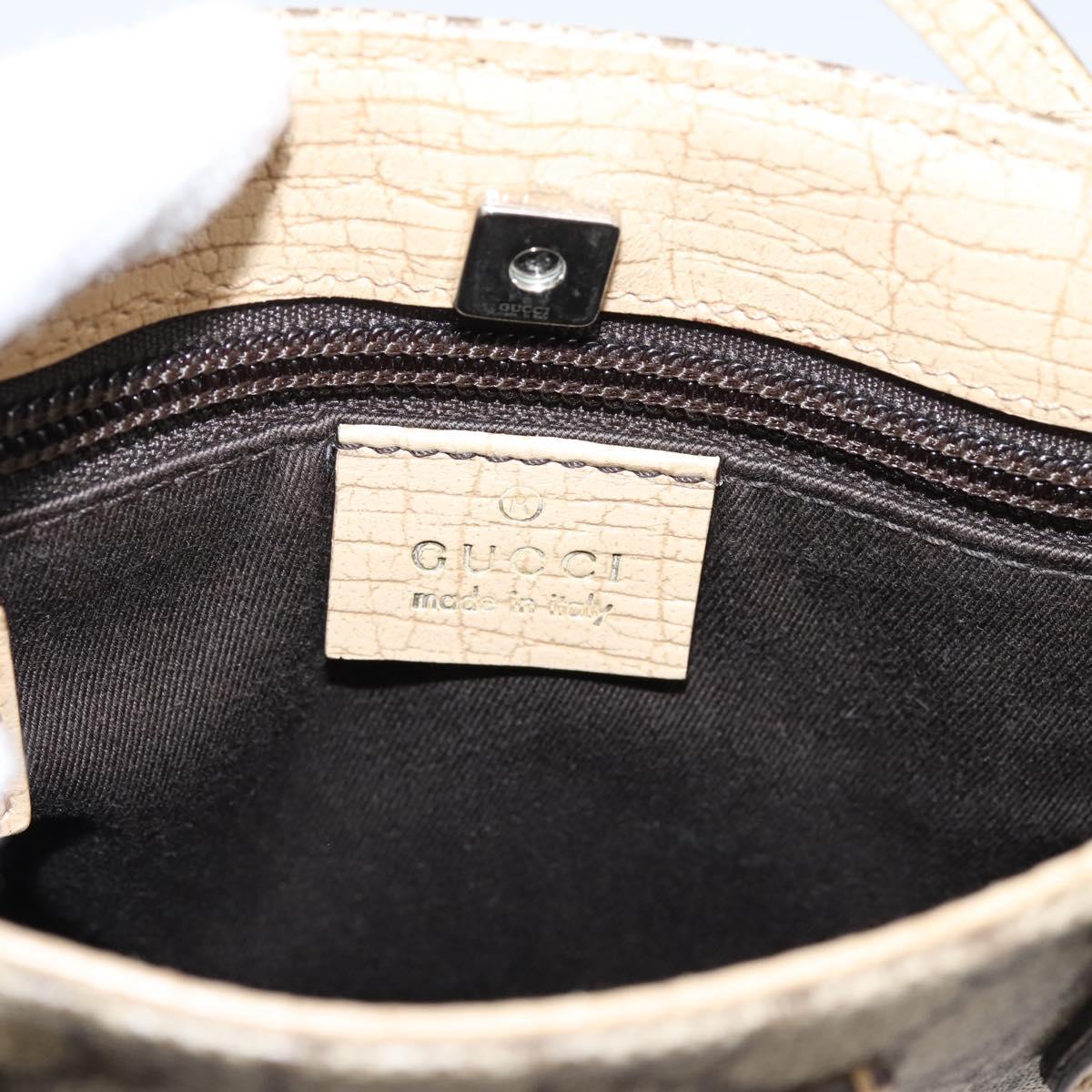 Gucci Brown and Tan Monogram Mini Handbag