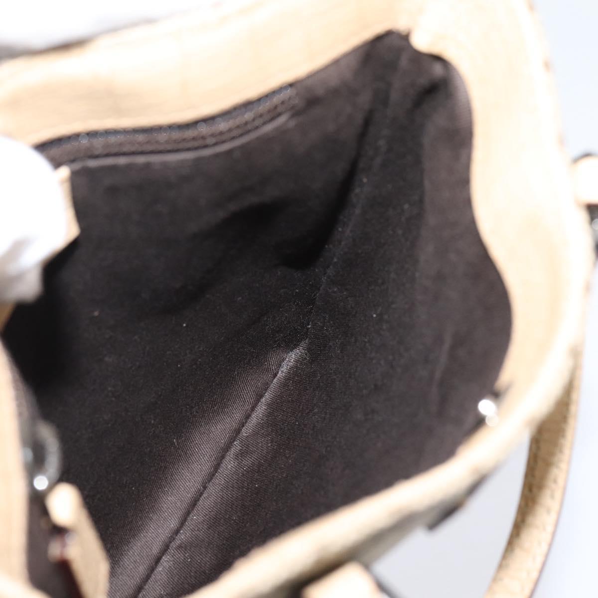 Gucci Brown and Tan Monogram Mini Handbag