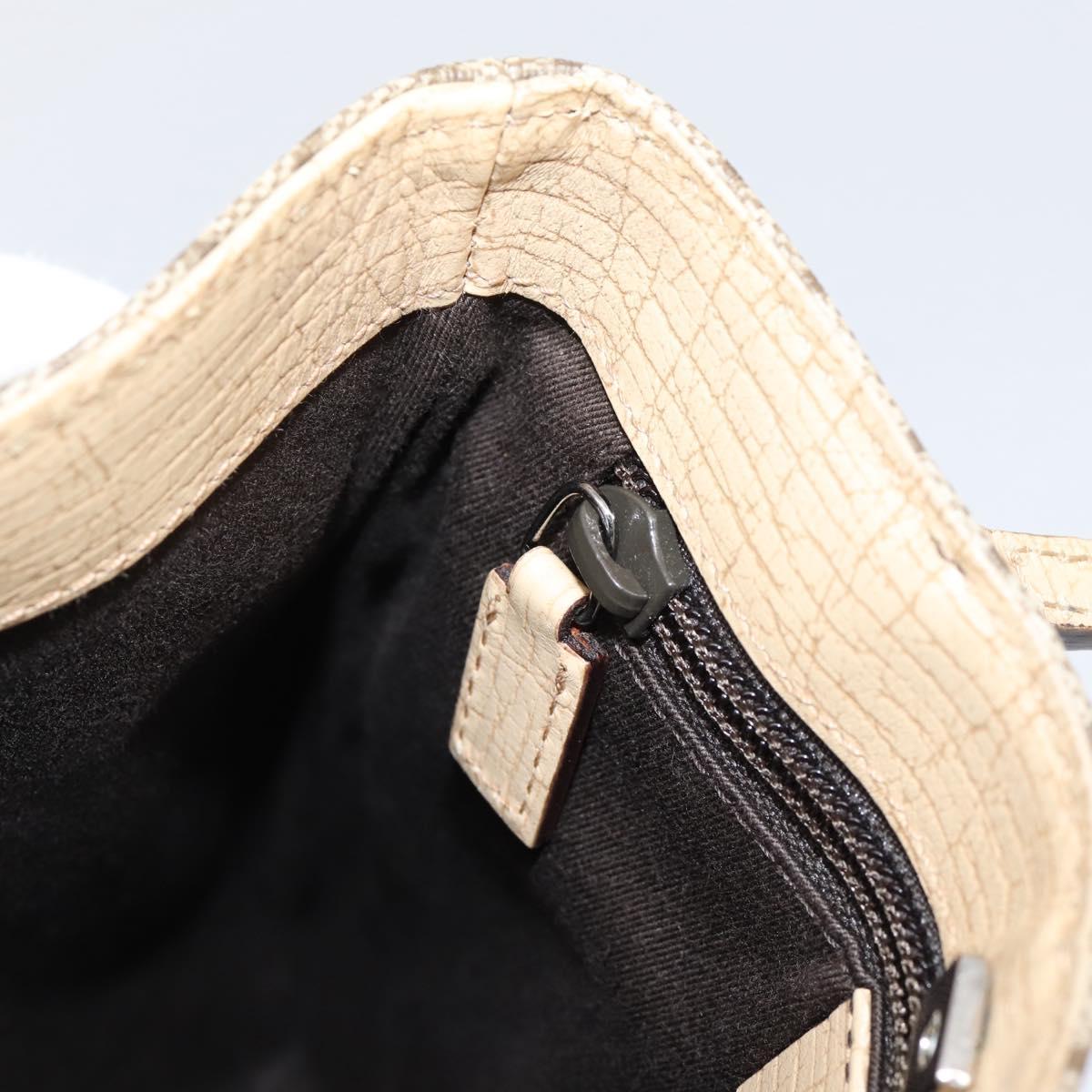 Gucci Brown and Tan Monogram Mini Handbag