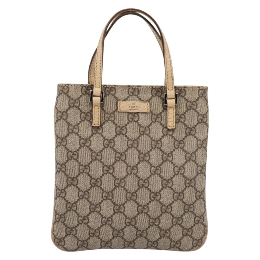 Gucci Brown and Tan Monogram Mini Handbag