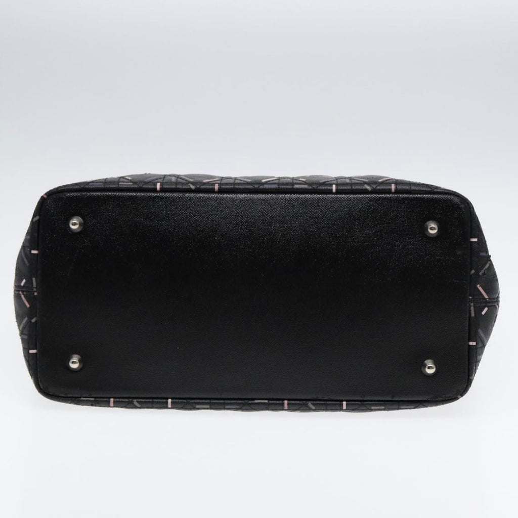 Lady Dior Black Printed Tote