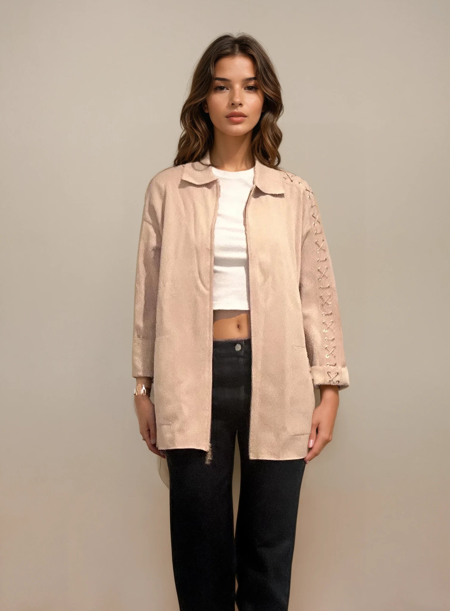 Escada Cream Sweater Jacket
