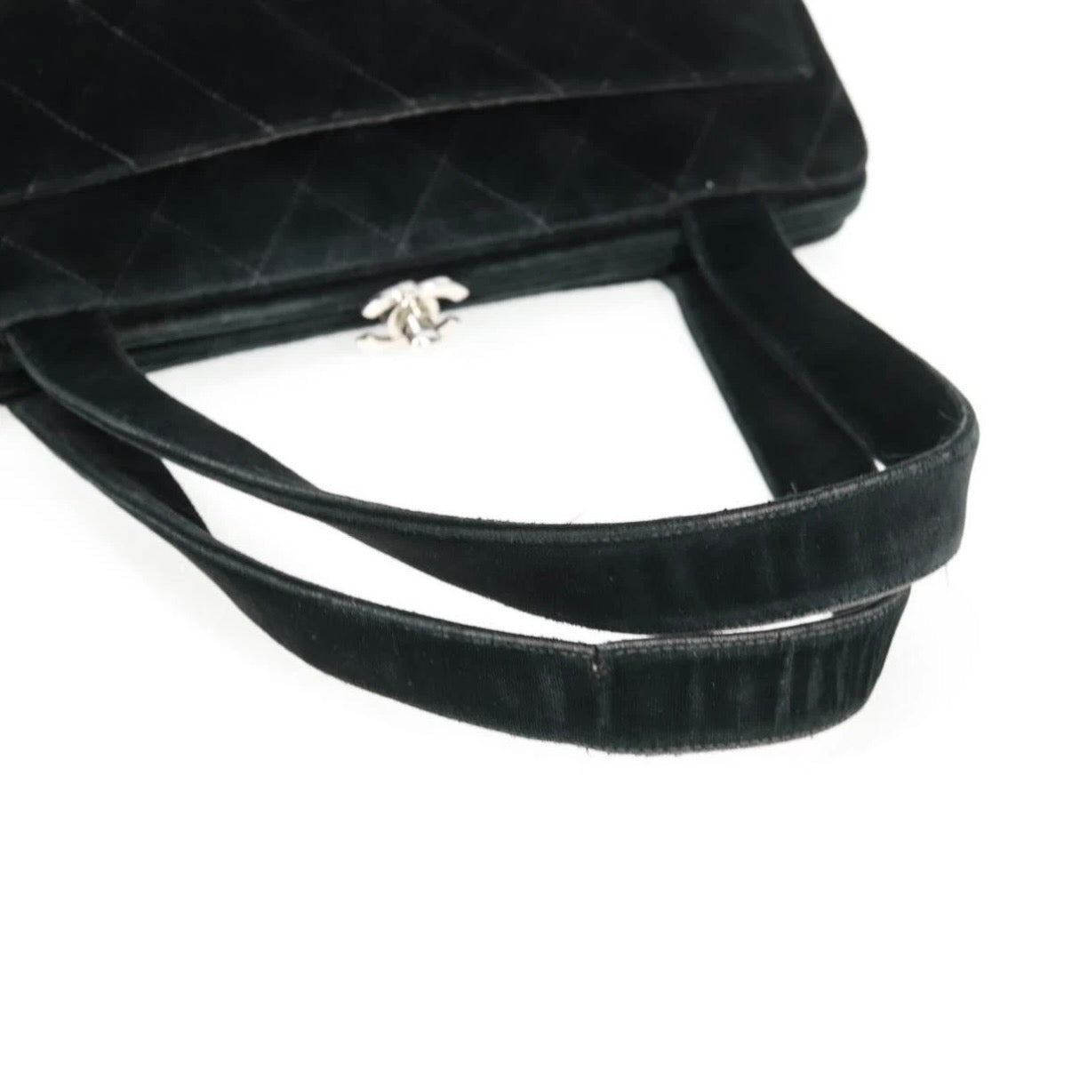 Chanel Black Velvet Handbag