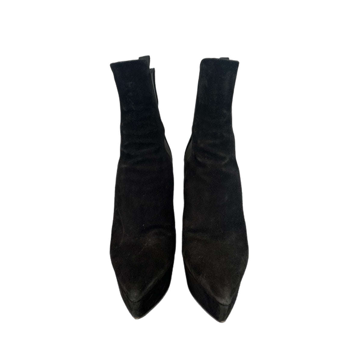 Prada Suede High Heeled Booties