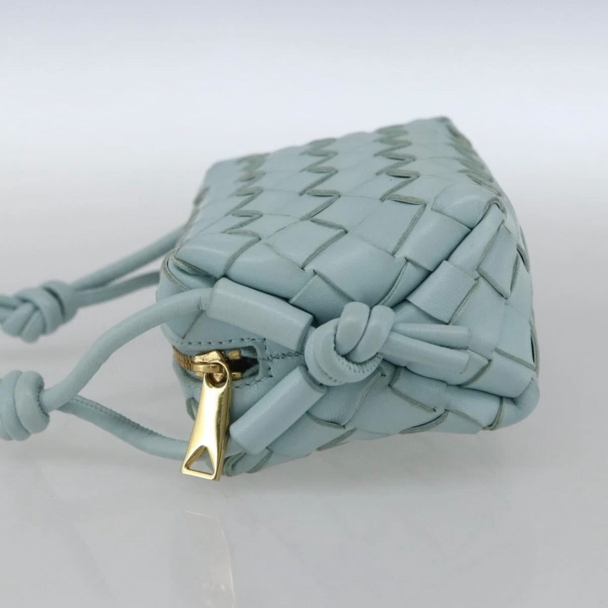Bottega Veneta Blue Mini Crossbody Bag