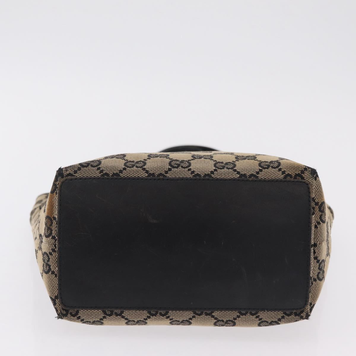 Gucci Tan and Black Monogram Mini Tote