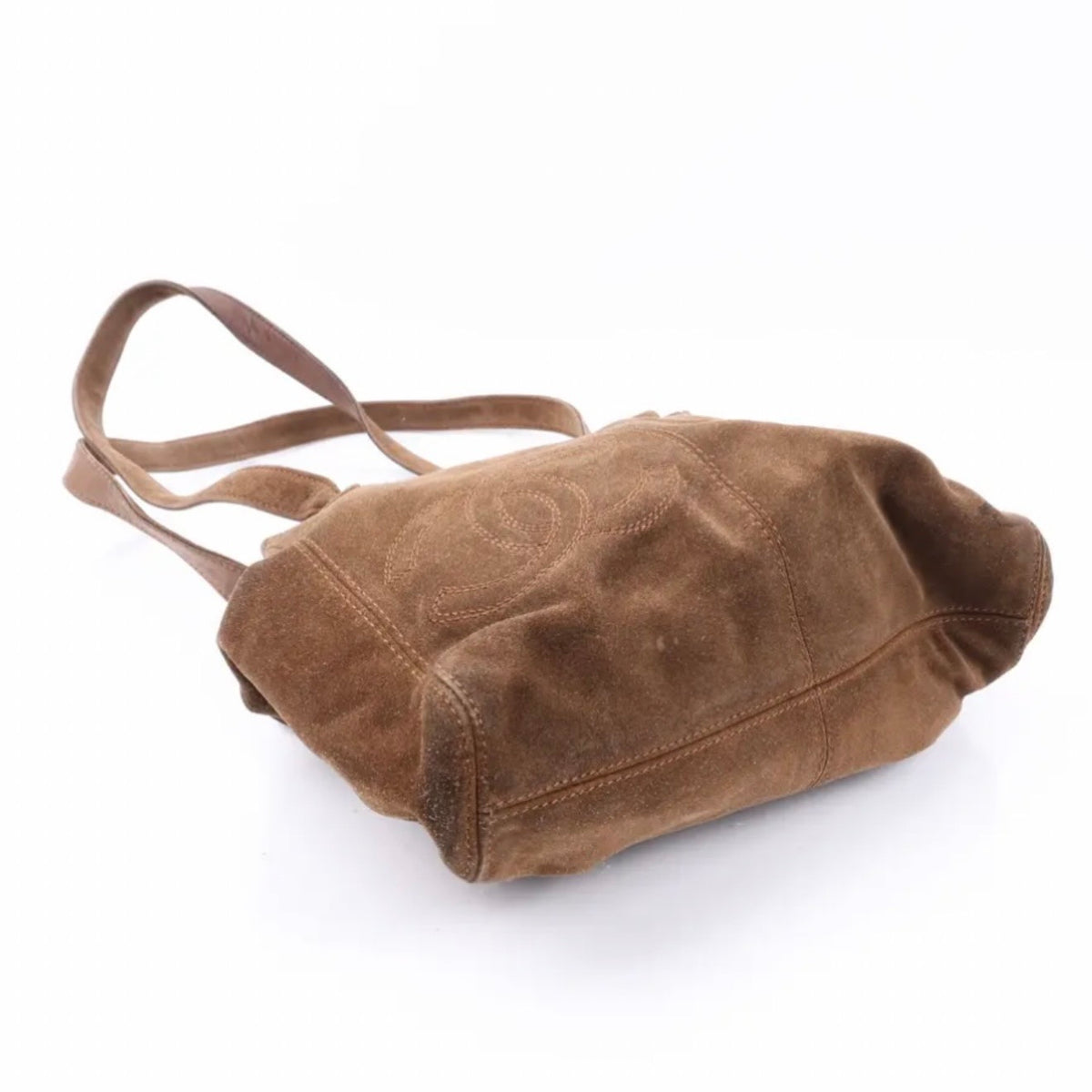 Chanel Brown Suede Shoulder Bag