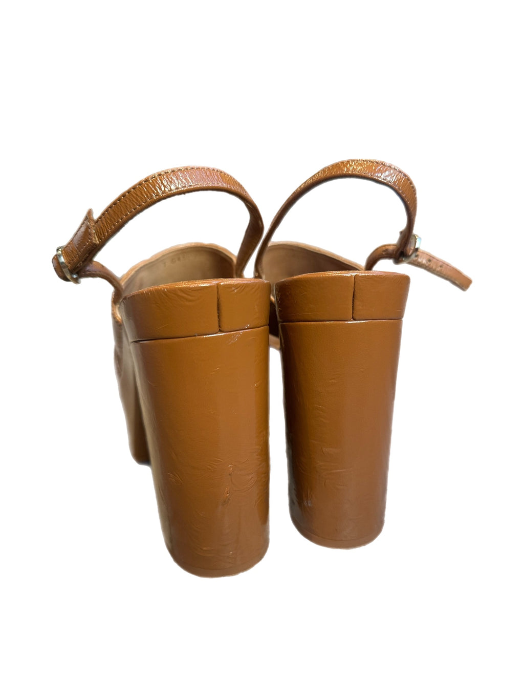 Chanel Brown Platform Sandals