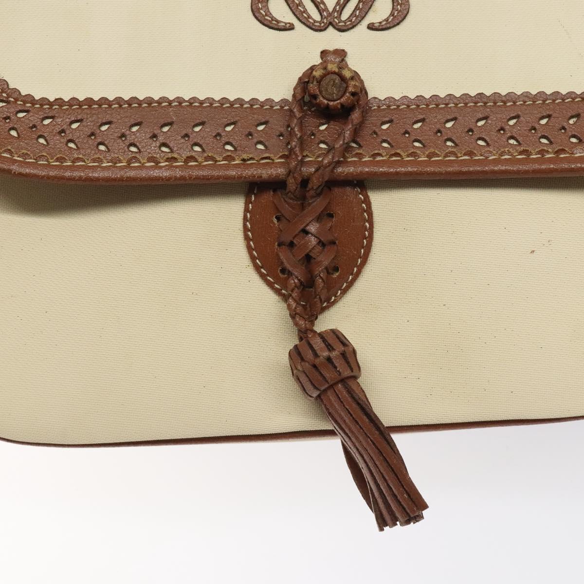 Loewe Cream and Brown Crossbody