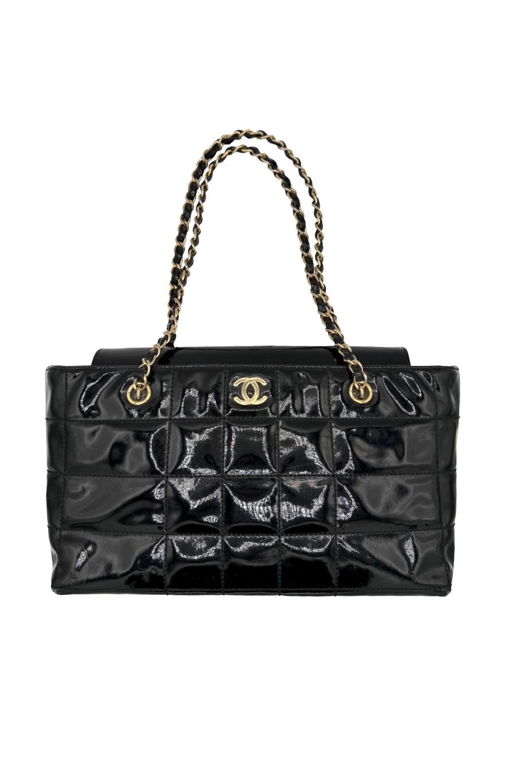 Chanel Black Patent Leather Shoulder Bag