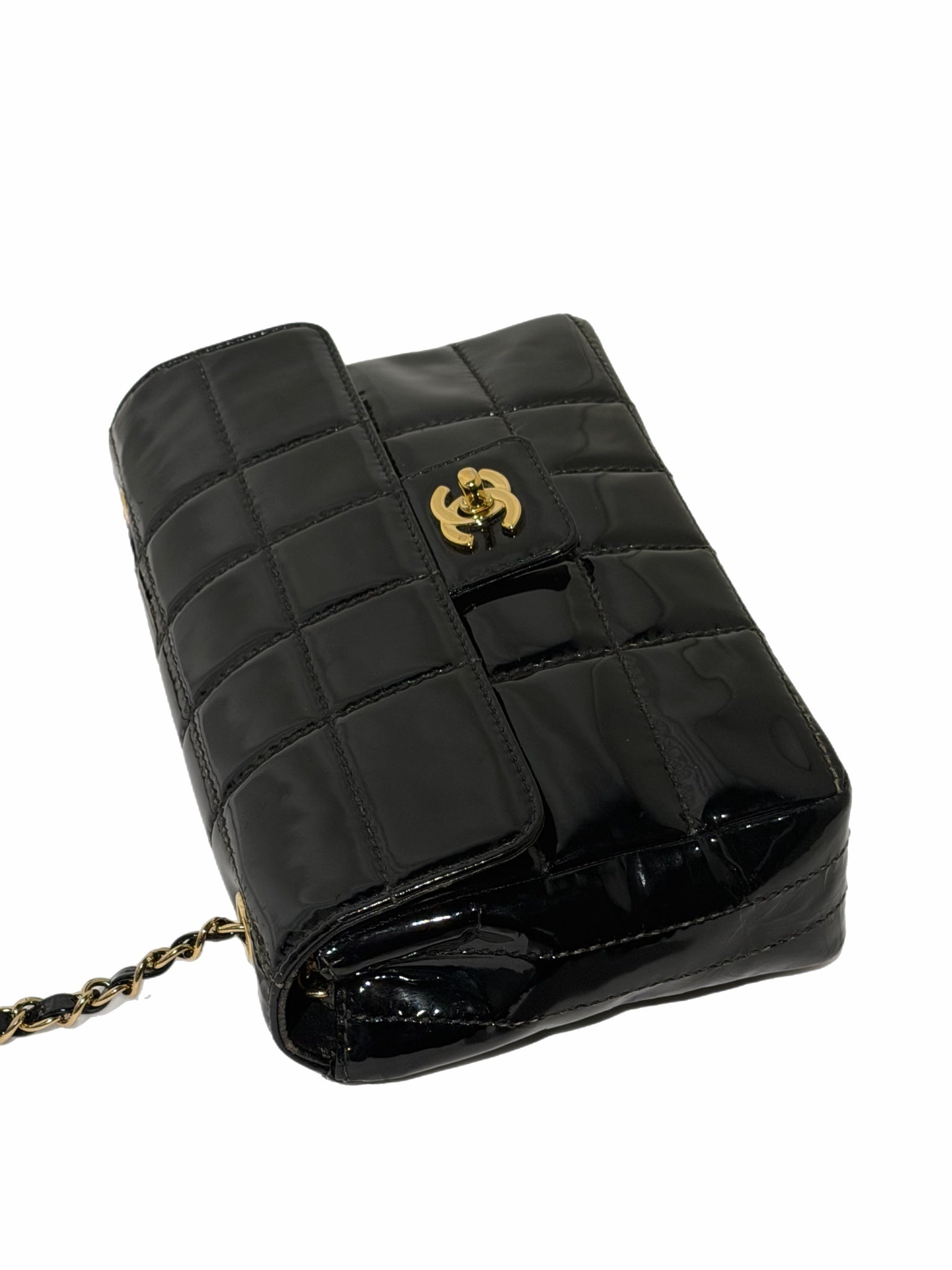 Chanel Black Patent Flap Bag