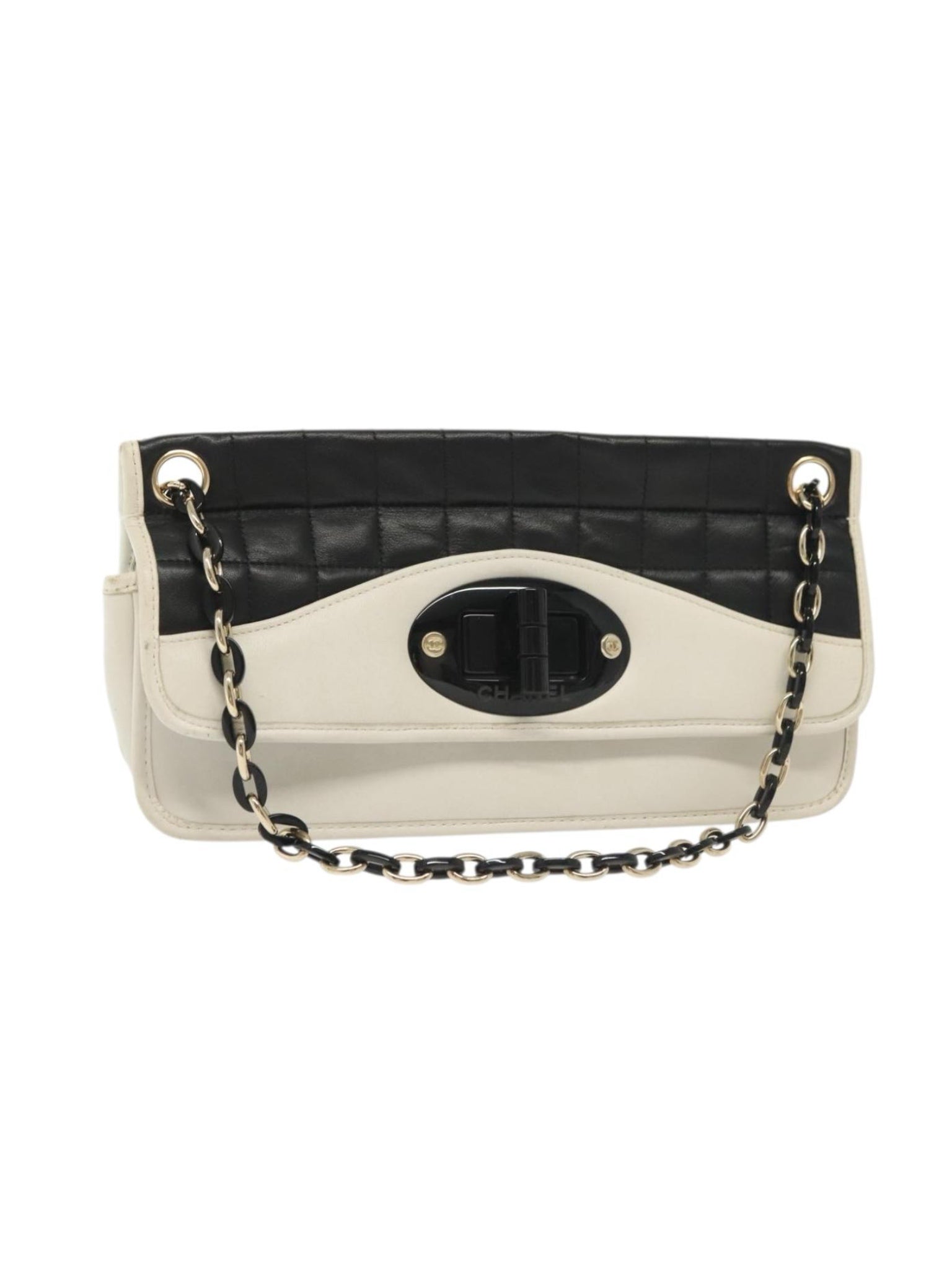 Chanel White & Black Shoulder Bag