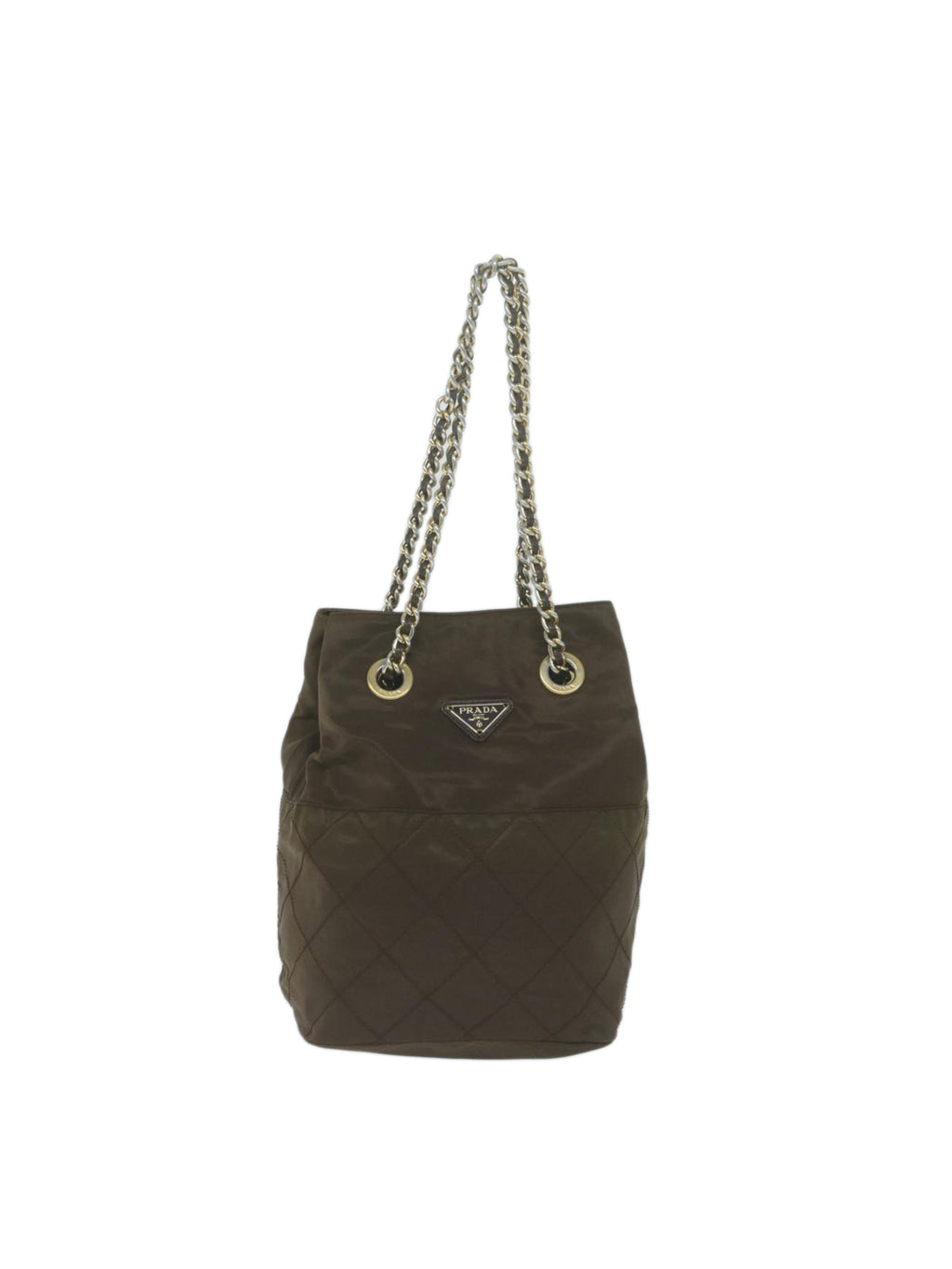 Prada Khaki Chain Shoulder Bag