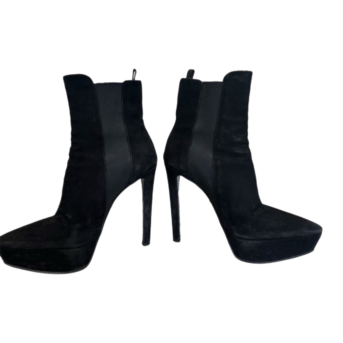 Prada Suede High Heeled Booties
