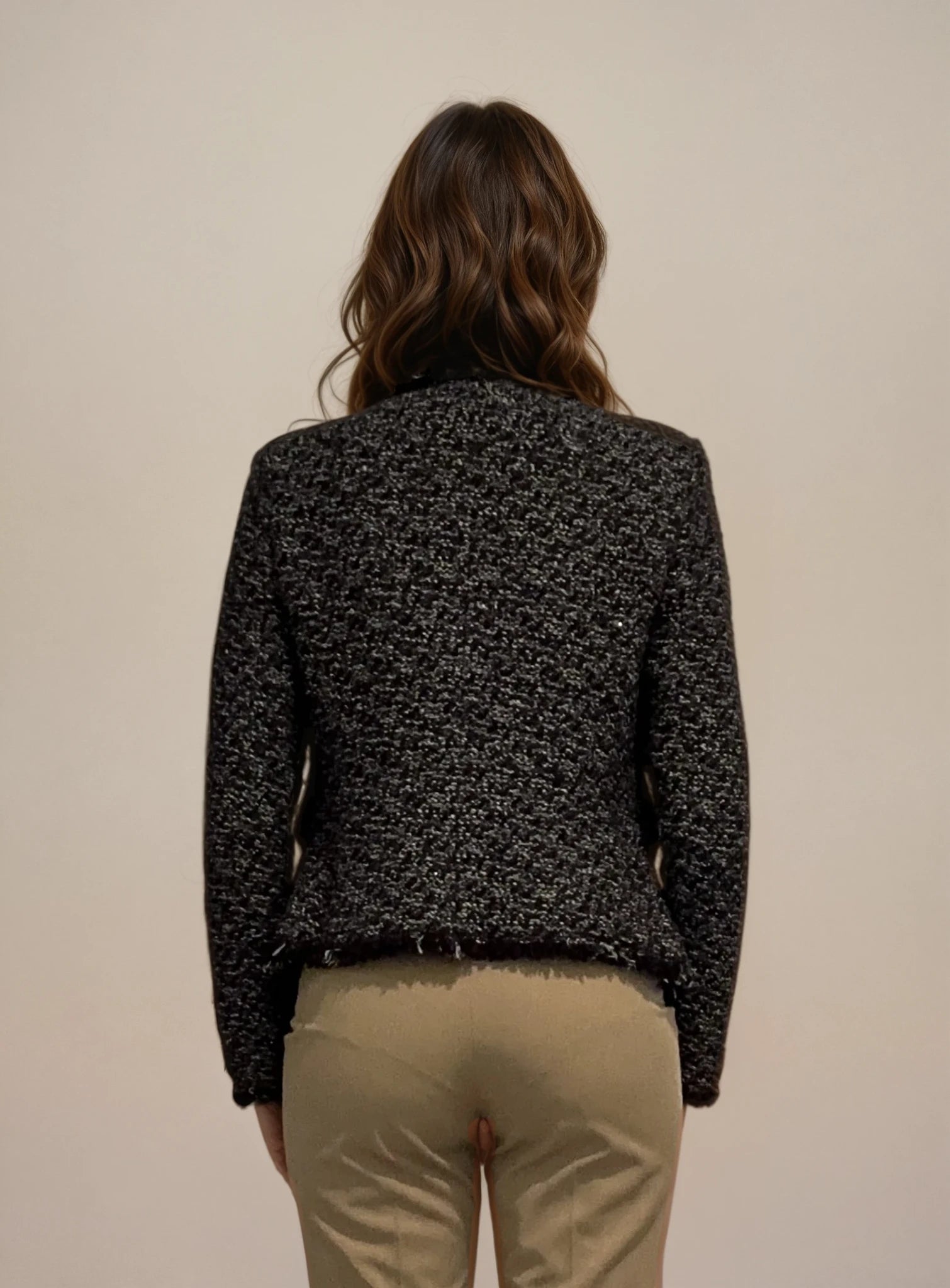 Escada Navy Tweed Jacket