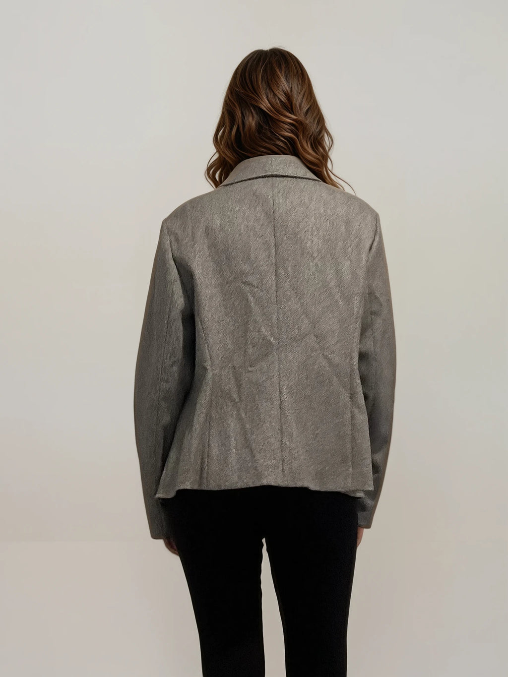 Escada Grey Zip Blazer