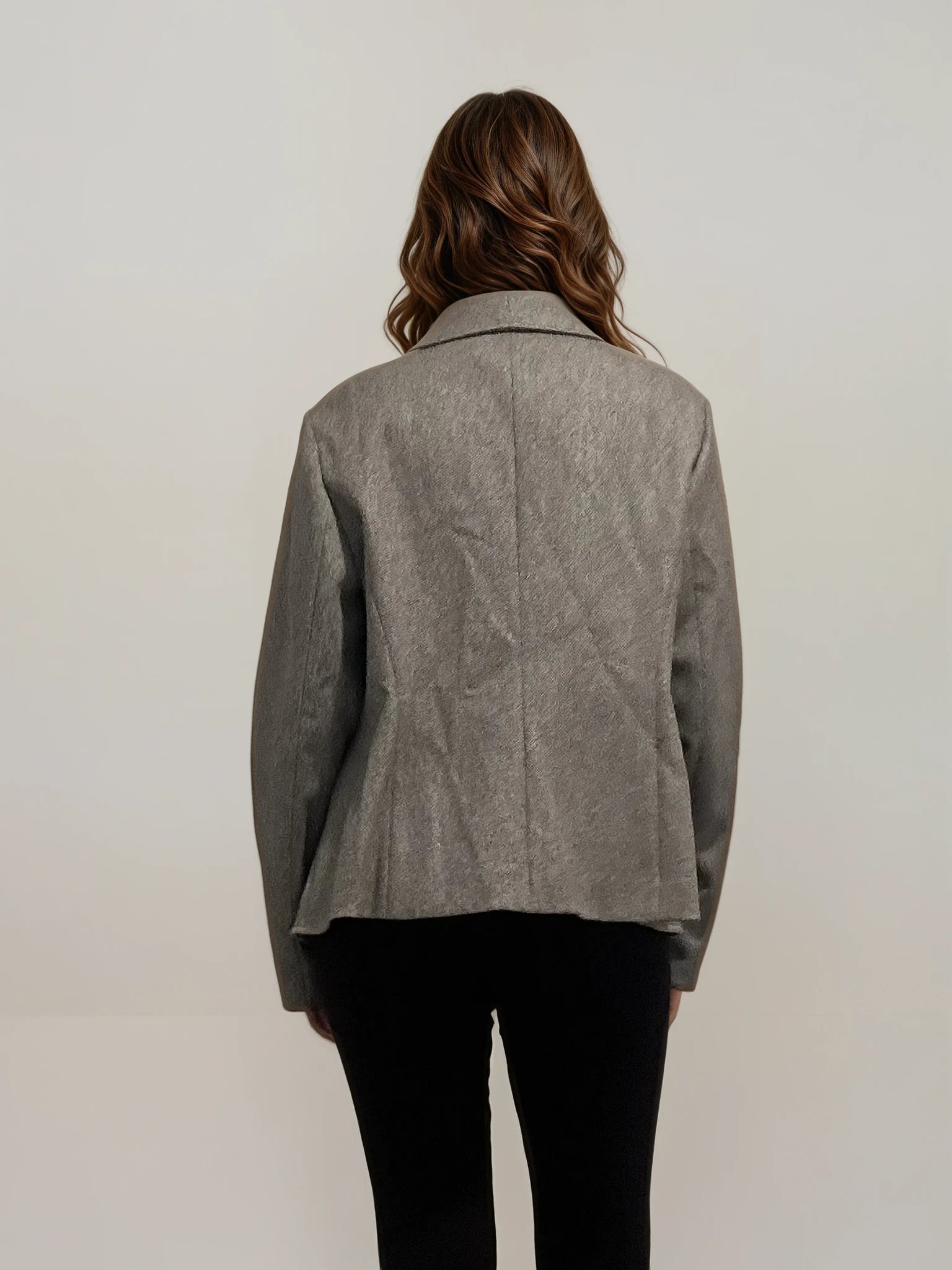 Escada Grey Zip Blazer