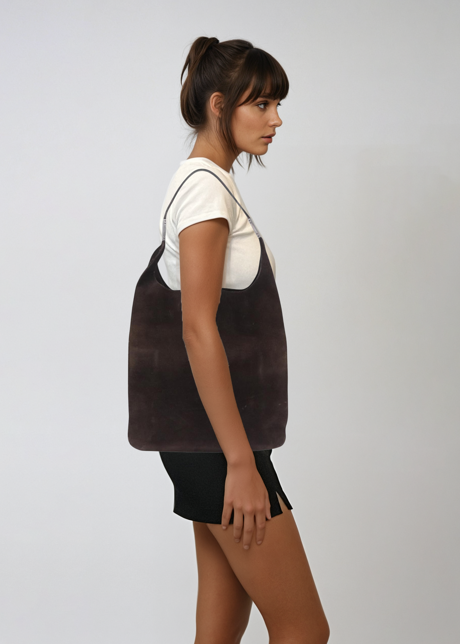 Gucci Tom Ford Brown Suede Tote