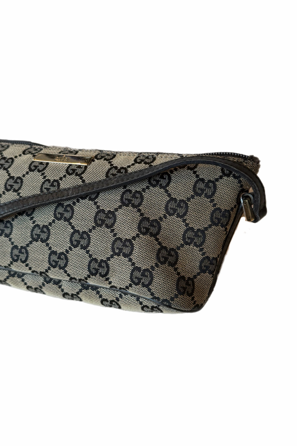 Gucci Navy Monogram Boat Pochette