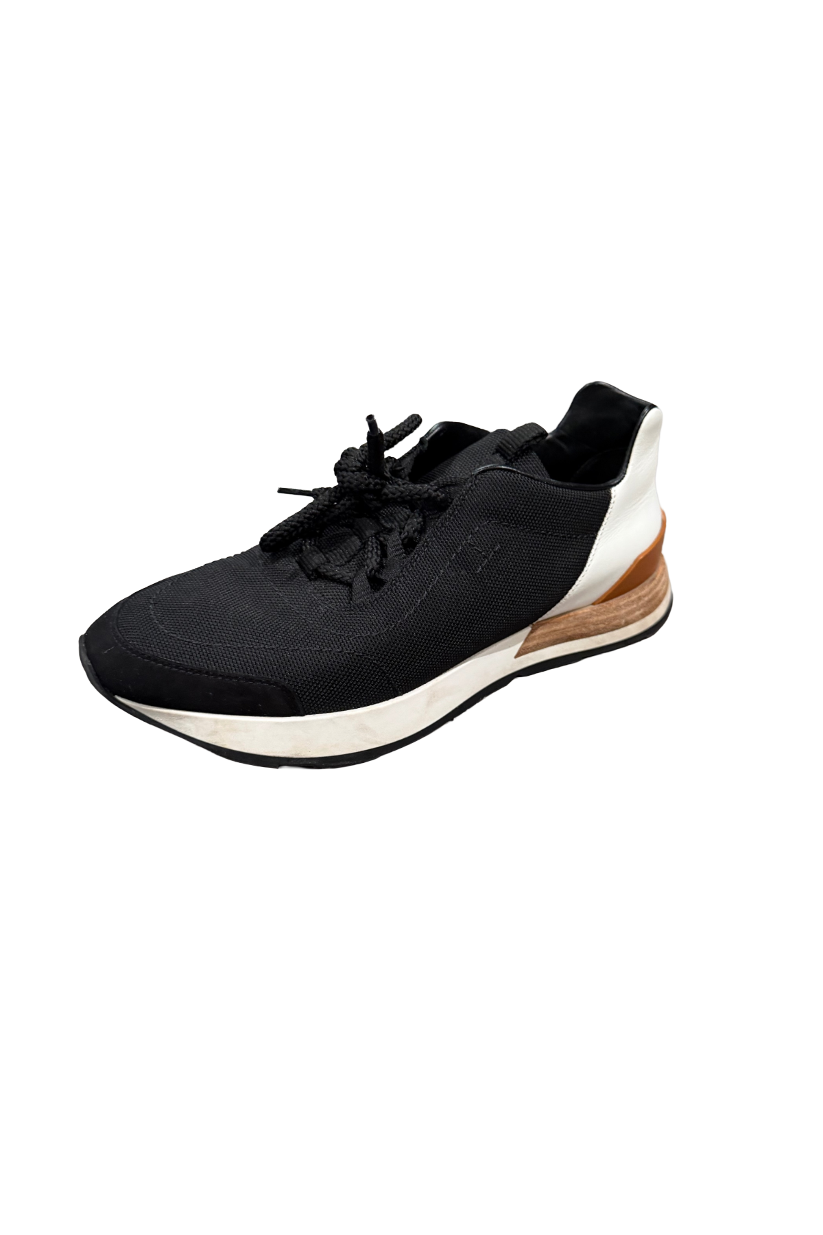 Hermes Black Canvas Sneakers